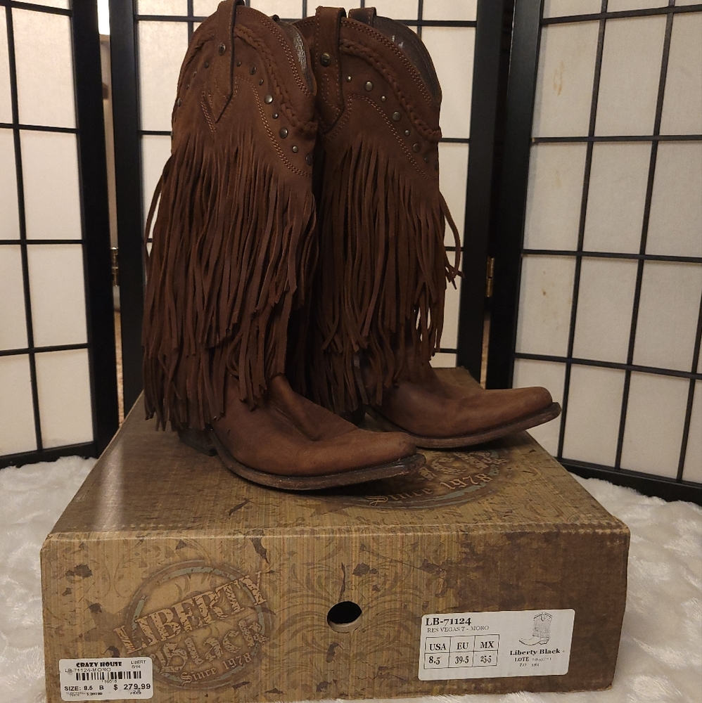Liberty fringe boots
